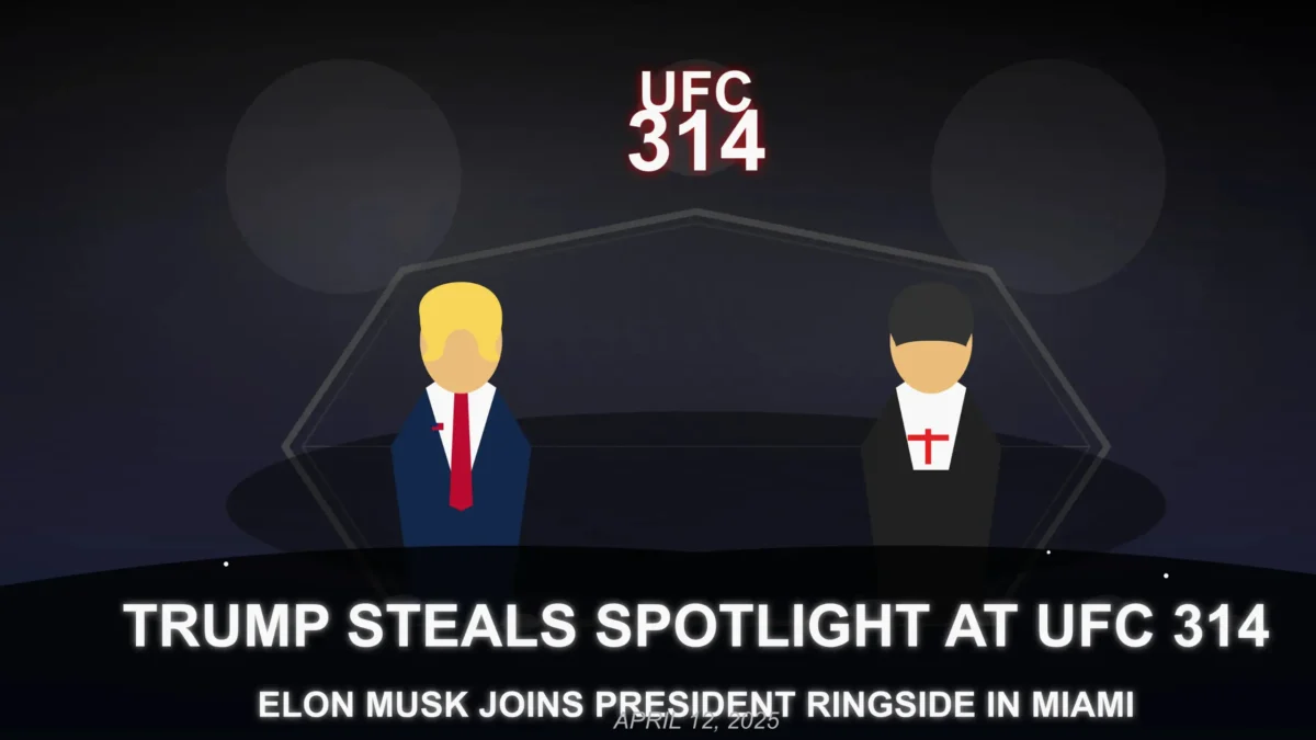 Trump and Musk UFC 314